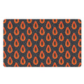 Exotic Papaya Pattern Print Polyester Doormat