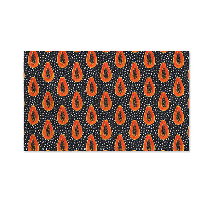 Exotic Papaya Pattern Print Polyester Flag