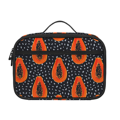 Exotic Papaya Pattern Print Portable Lunch Bag