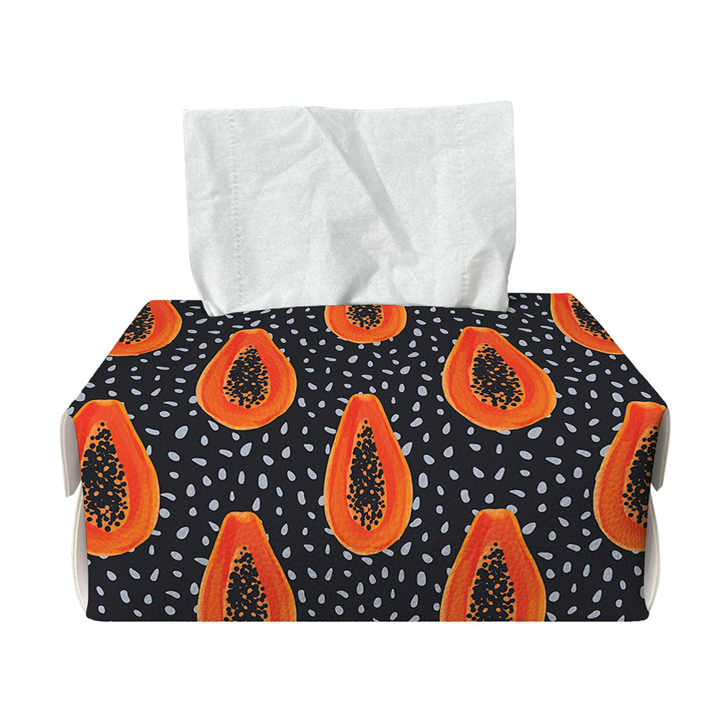 Exotic Papaya Pattern Print Rectangle Tissue Box Cover