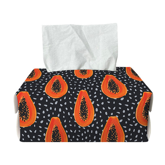 Exotic Papaya Pattern Print Rectangle Tissue Box Cover