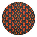 Exotic Papaya Pattern Print Round Blanket