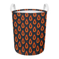 Exotic Papaya Pattern Print Round Laundry Basket