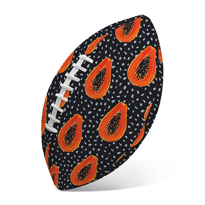 Exotic Papaya Pattern Print Rugby Ball