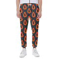 Exotic Papaya Pattern Print Joggers