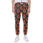 Exotic Papaya Pattern Print Scuba Joggers