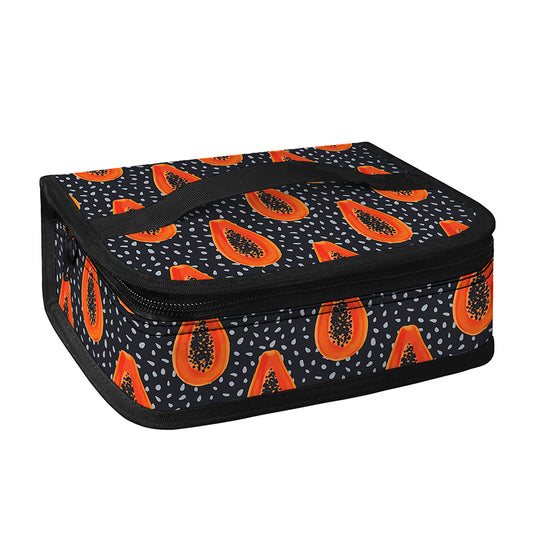 Exotic Papaya Pattern Print Small Lunch Bag