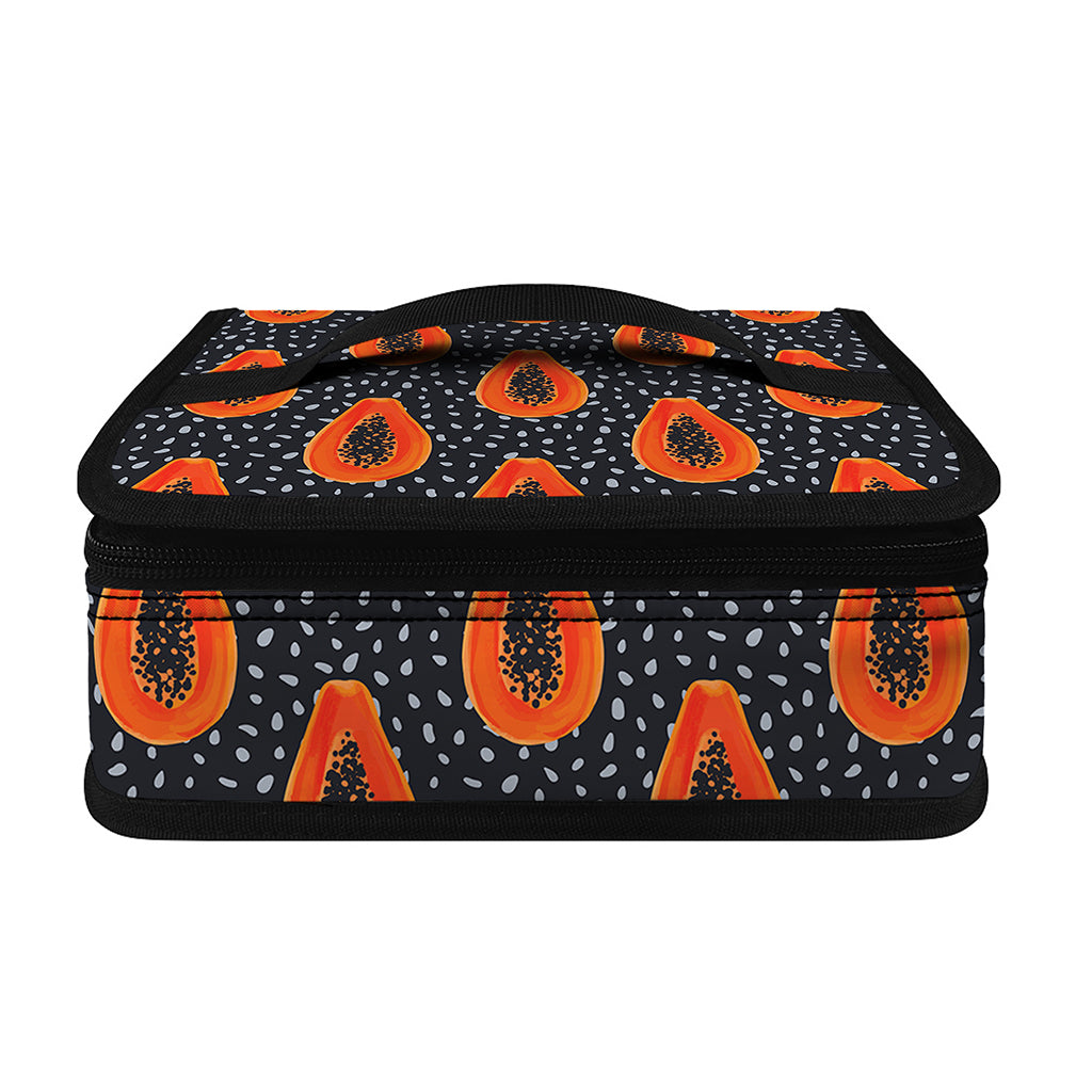 Exotic Papaya Pattern Print Small Lunch Bag
