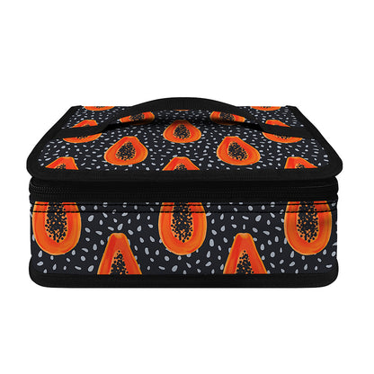 Exotic Papaya Pattern Print Small Lunch Bag