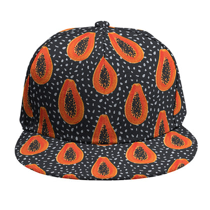 Exotic Papaya Pattern Print Snapback Cap