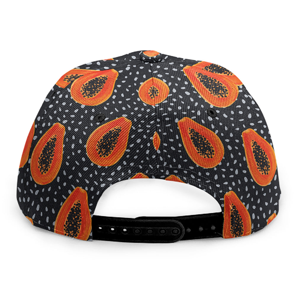 Exotic Papaya Pattern Print Snapback Cap