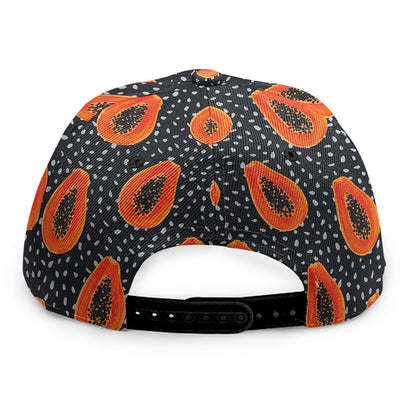 Exotic Papaya Pattern Print Snapback Cap