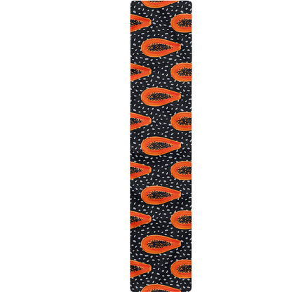Exotic Papaya Pattern Print Table Runner