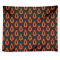 Exotic Papaya Pattern Print Tapestry
