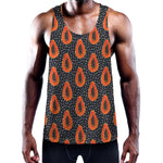 Exotic Papaya Pattern Print Training Tank Top