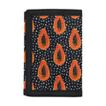Exotic Papaya Pattern Print Trifold Wallet
