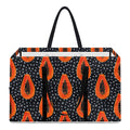Exotic Papaya Pattern Print Utility Tote Bag