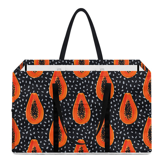 Exotic Papaya Pattern Print Utility Tote Bag