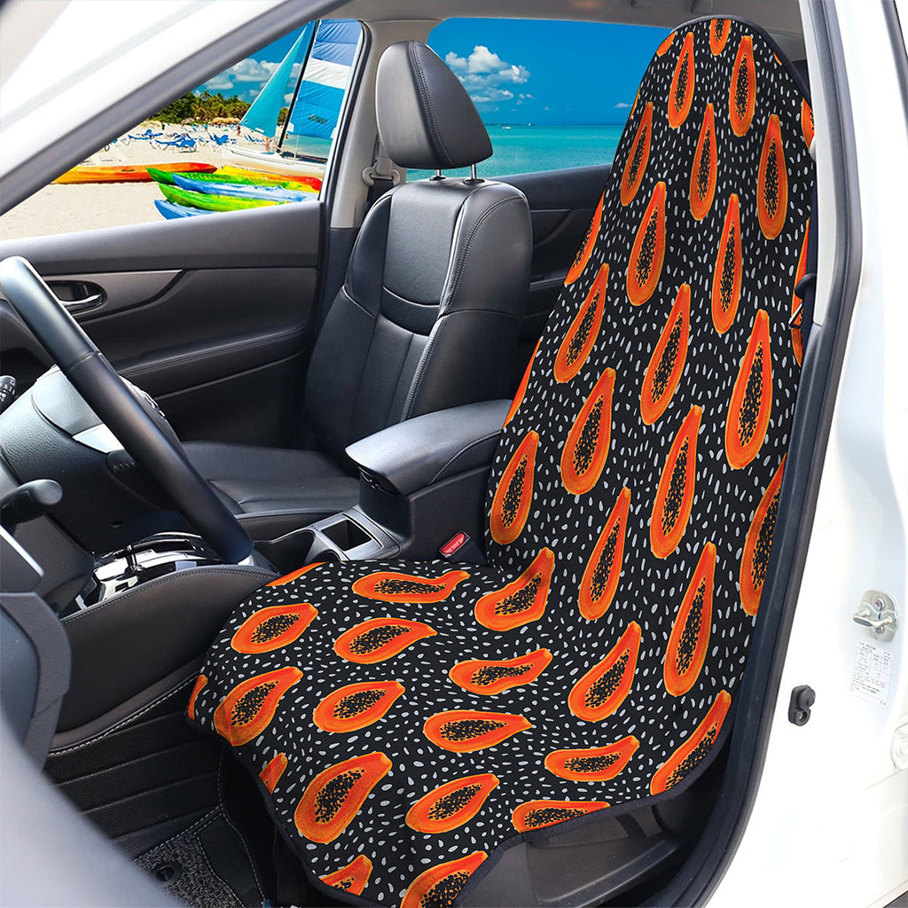 Exotic Papaya Pattern Print Waterproof Car Seat Cover