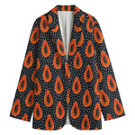 Exotic Papaya Pattern Print Women's Blazer