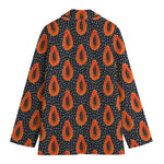 Exotic Papaya Pattern Print Women's Blazer