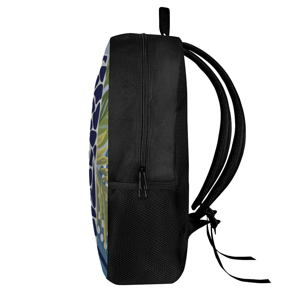 Exotic Patchwork Pattern Print 17 Inch Backpack