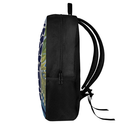 Exotic Patchwork Pattern Print 17 Inch Backpack