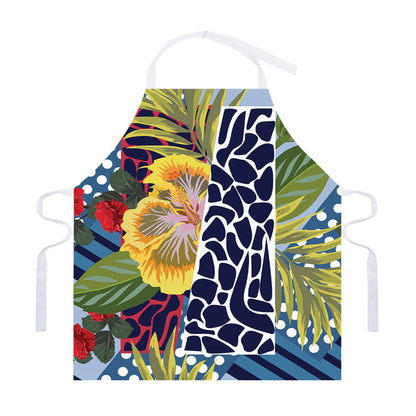 Exotic Patchwork Pattern Print Adjustable Apron