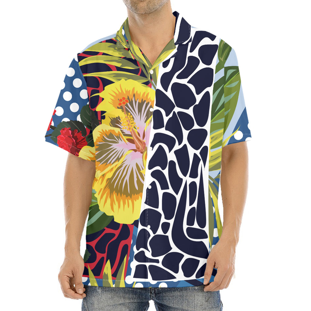 Exotic Patchwork Pattern Print Aloha Shirt