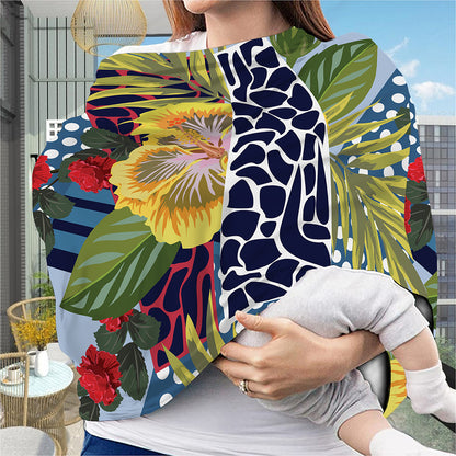 Exotic Patchwork Pattern Print Baby Seat Cover