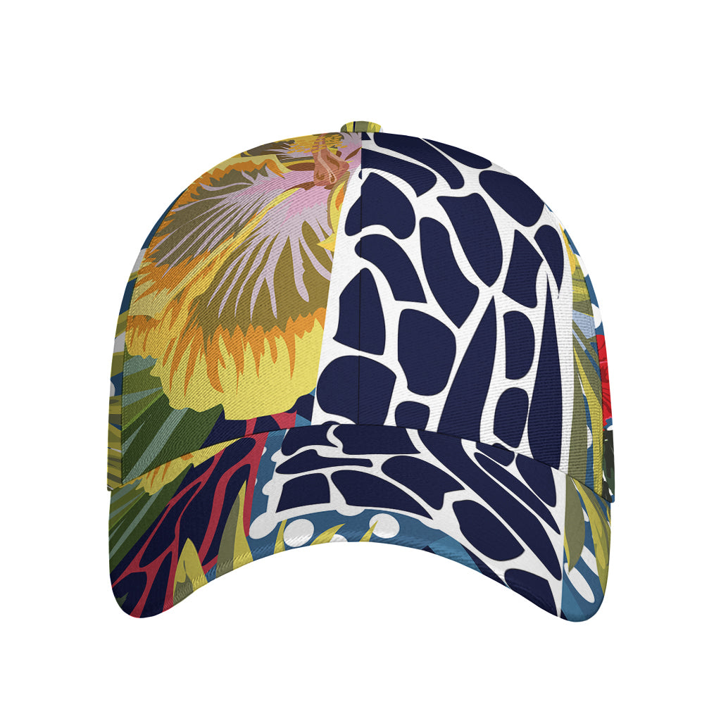 Exotic Patchwork Pattern Print Baseball Cap