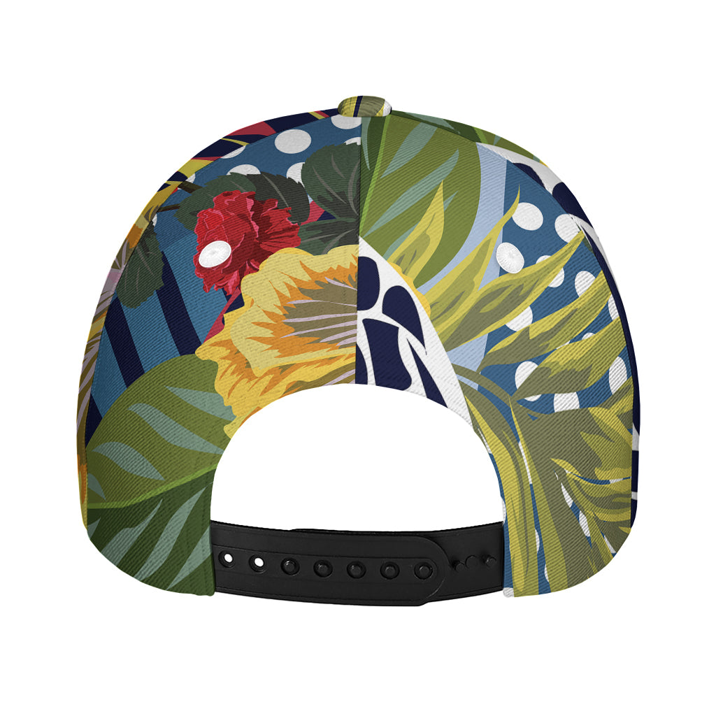 Exotic Patchwork Pattern Print Baseball Cap