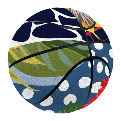 Exotic Patchwork Pattern Print Basketball