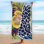 Exotic Patchwork Pattern Print Beach Towel