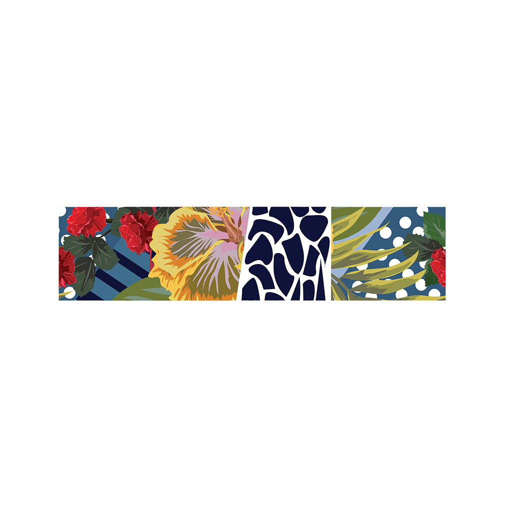 Exotic Patchwork Pattern Print Bed Runner