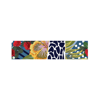 Exotic Patchwork Pattern Print Bed Runner