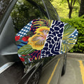 Exotic Patchwork Pattern Print Car Side Mirror Covers