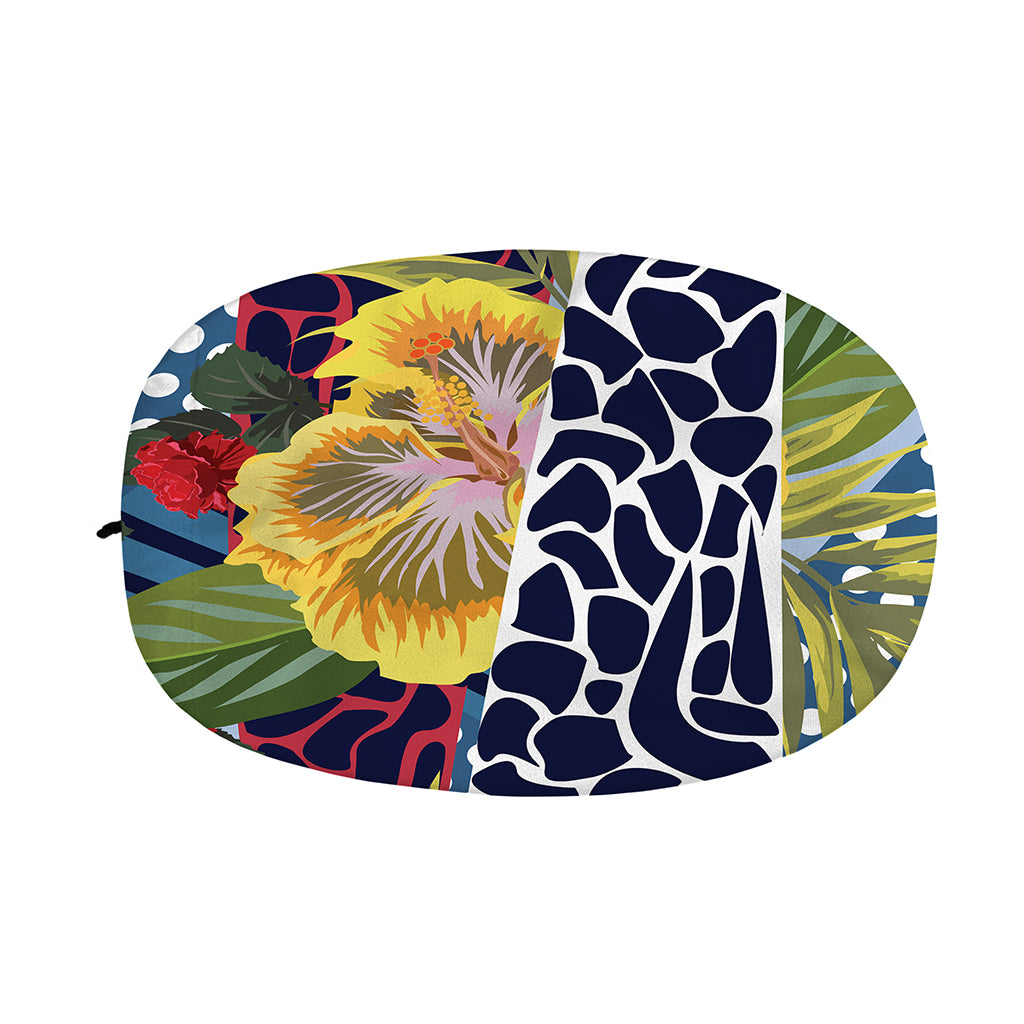 Exotic Patchwork Pattern Print Car Side Mirror Covers