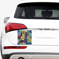 Exotic Patchwork Pattern Print Car Sticker