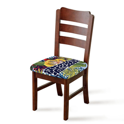 Exotic Patchwork Pattern Print Chair Cushion Cover