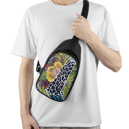 Exotic Patchwork Pattern Print Chest Bag
