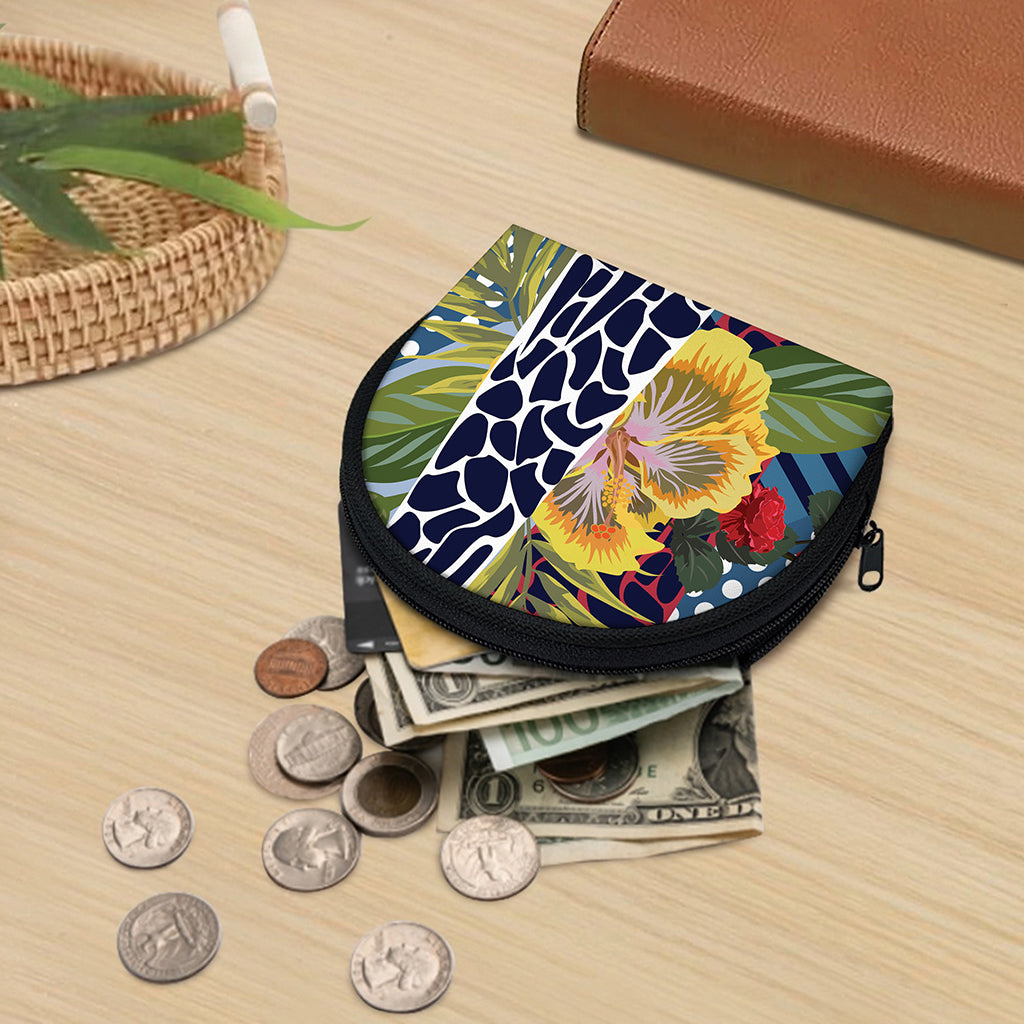 Exotic Patchwork Pattern Print Coin Purse