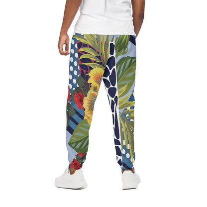Exotic Patchwork Pattern Print Cotton Pants