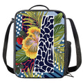 Exotic Patchwork Pattern Print Crossbody Lunch Bag