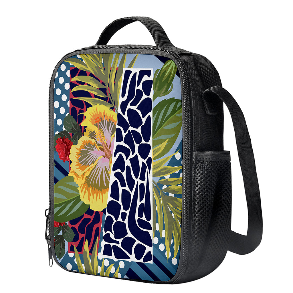 Exotic Patchwork Pattern Print Crossbody Lunch Bag