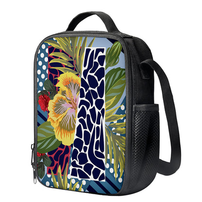 Exotic Patchwork Pattern Print Crossbody Lunch Bag
