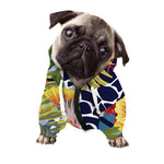 Exotic Patchwork Pattern Print Dog Zip Up Hoodie