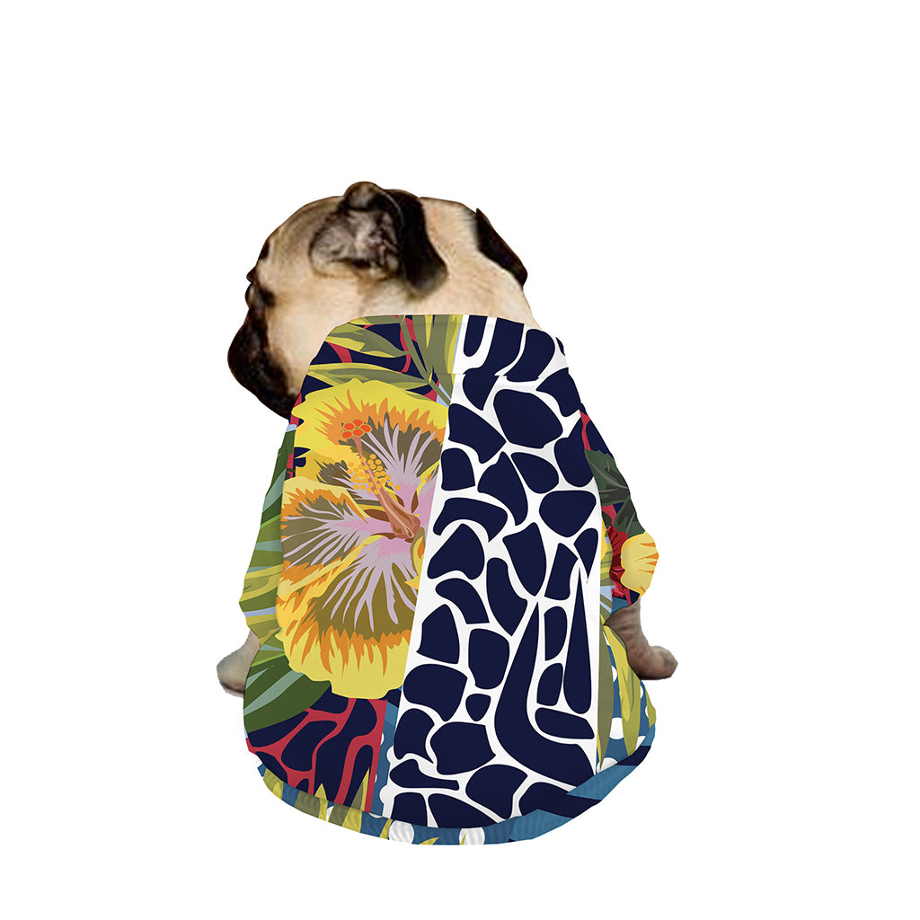 Exotic Patchwork Pattern Print Dog Zip Up Jacket