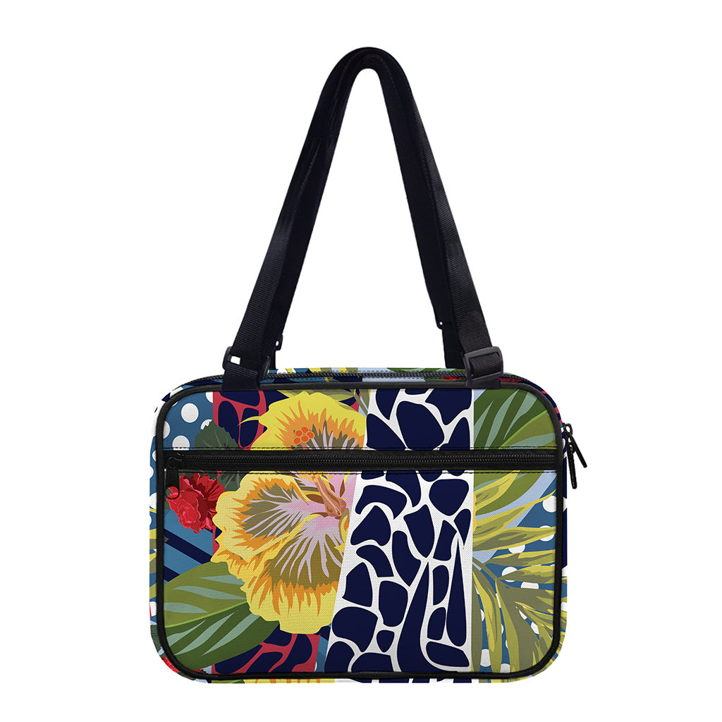 Exotic Patchwork Pattern Print Double Strap Bible Bag