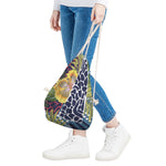 Exotic Patchwork Pattern Print Drawstring Bag